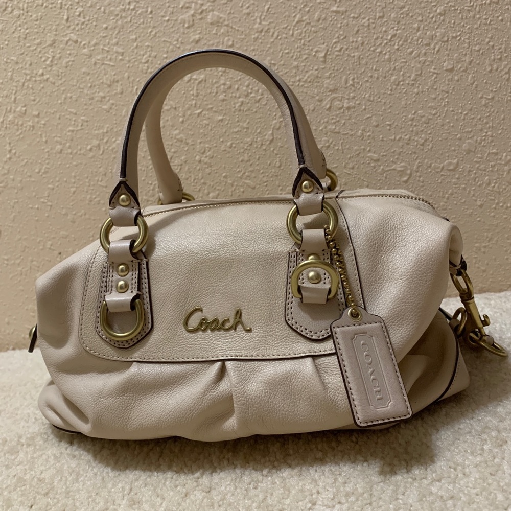 Coach cream bag